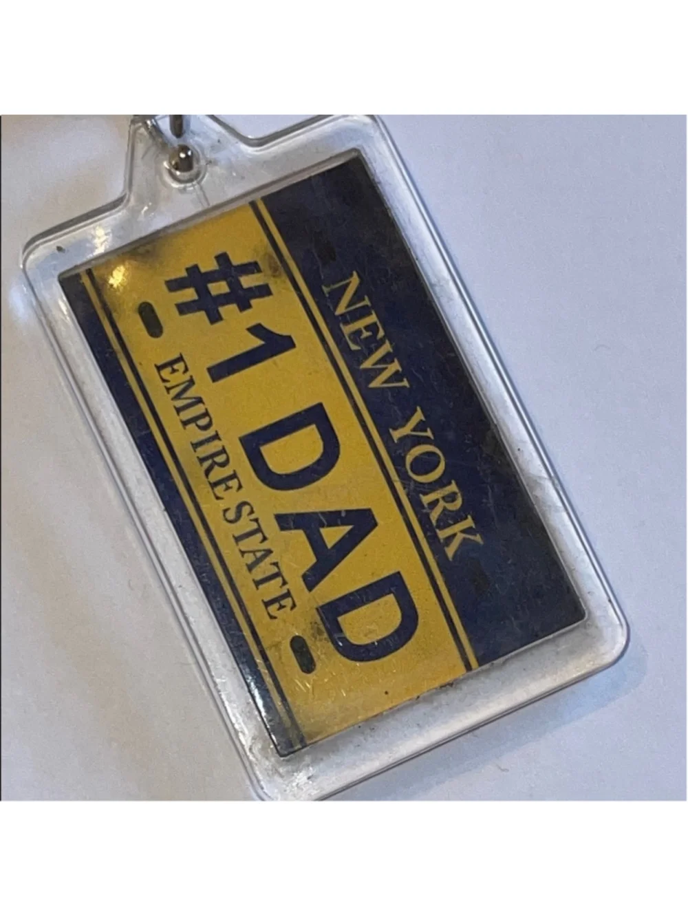 #1 Dad New York Keychain